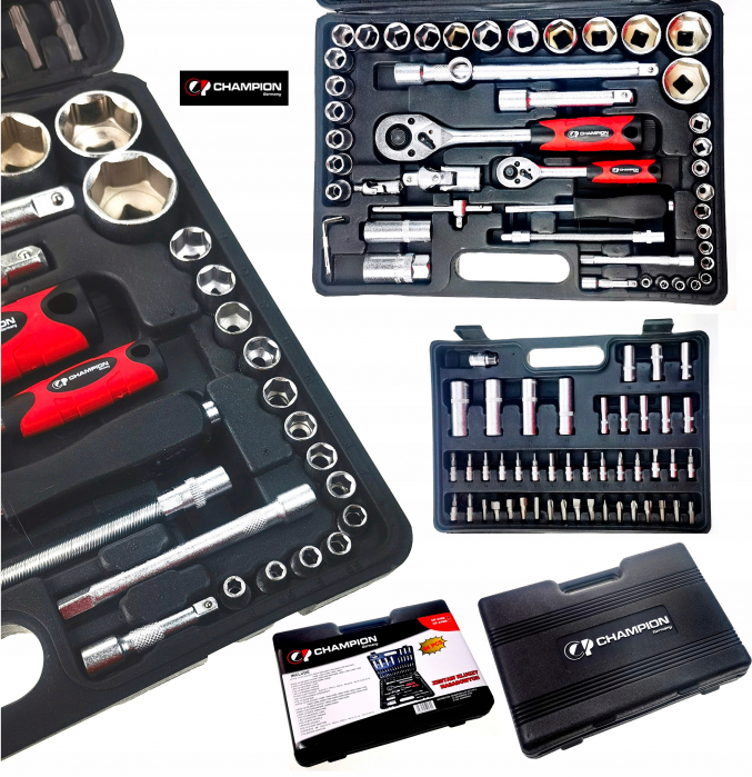 Trusa scule tubulare + trusa biti hex, torx, spline + set 12chei 6-22mm (94+12+BIT) [2]