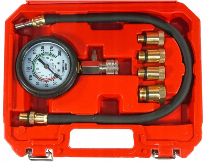 Tester compresie motor benzina cu manometru, pentru diagnostic cilindri auto (V86253) [15]