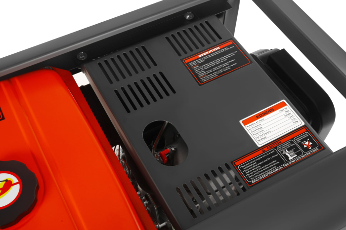 Generator diesel trifazat 8kW, 230V/400V, pornire electrica, cadru metalic cu roti (KD3245) [17]