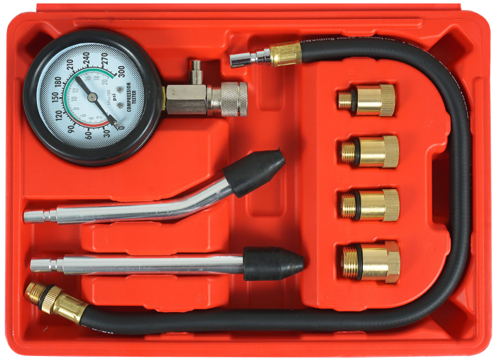 Tester compresie motor benzina cu manometru, pentru diagnostic cilindri auto (V86253) [3]