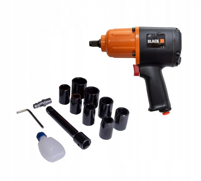 Pistol cheie pneumatica impact 1600Nm + tubulare 12-24mm insurubat desfacut (12204) [2]