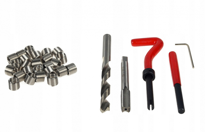 Trusa set reparatie filete stricate deteriorate M6-M10 88 piese cu insertie metalica (37004) [2]