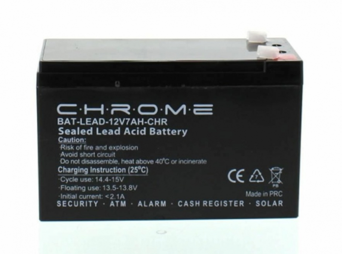Acumulator plumb acid 12V 7Ah Chrome (BAT-LEAD-12V7AH-CHR) [6]