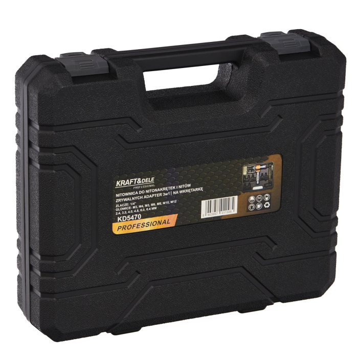 Trusa adaptor aparat gaurit filetanta pentru nituit M3-M12 2.4-6.4mm (KD5470) [19]