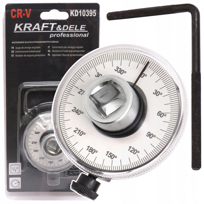 Adaptor cheie dinamometrica, cheie masurare unghi strangere, protractor (KD10395) [1]