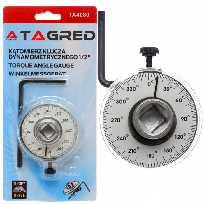 Adaptor cheie dinamometrica, cheie masurare unghi strangere, protractor (TA4080) [1]