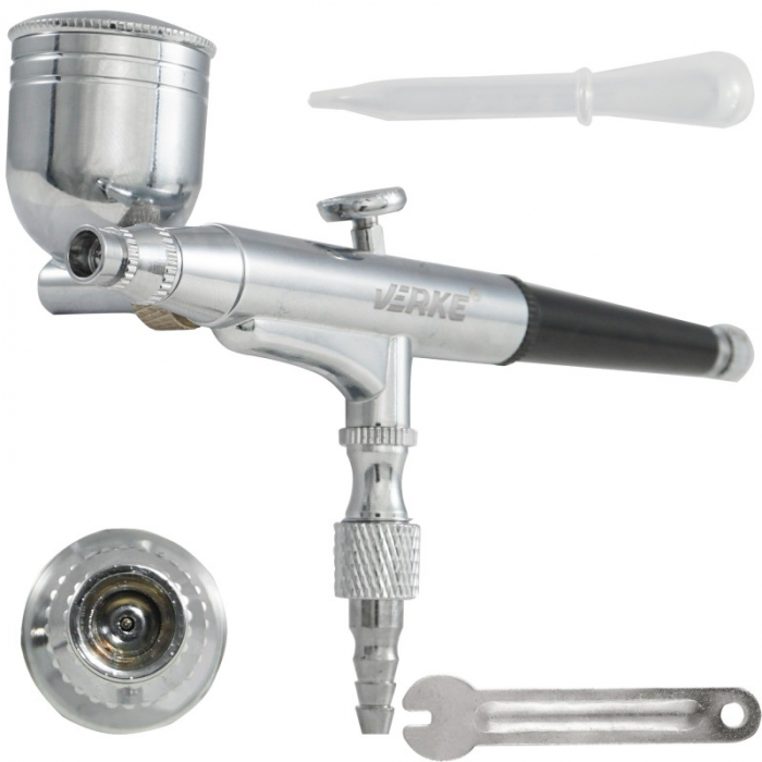 Aerograf 15-40L h 0.3mm AB-131 cu 2 rezervoare (V81287) [1]