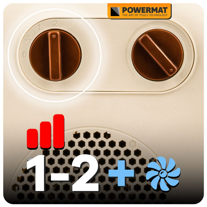 Aeroterma 2000W cu termostat reglabil orientare verticala si orizontala PM1397 (PM-TWE-2000D) [14]