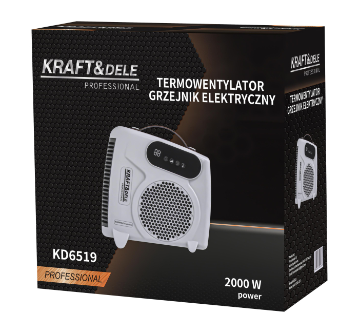 Aeroterma electrica 2000W cu ventilator si telecomanda  (KD6519) [12]