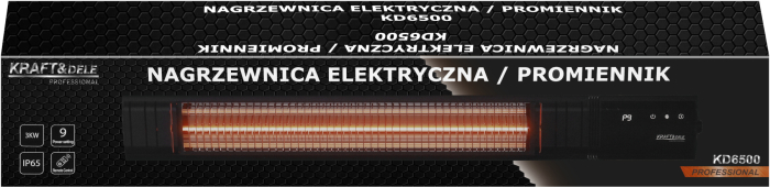 Aeroterma electrica de perete 3000W cu telecomanda si temporizator 24 h (KD6500) [18]