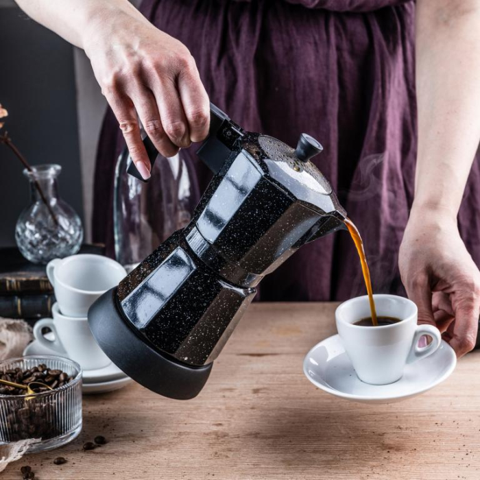 Aparat cafea espresso electric moka 500W 6 cesti cu incalzire integrata (KB-7998) [10]