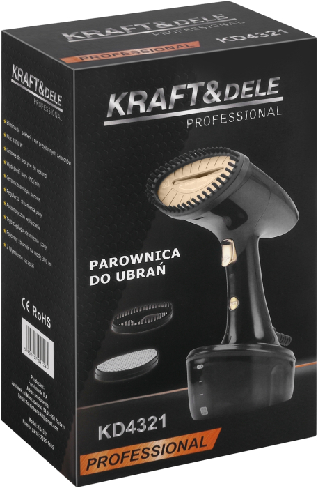 Aparat de calcat cu abur 1800W, debit 45 g/min, rezervor 300 ml, talpa ceramica (KD4321) [14]