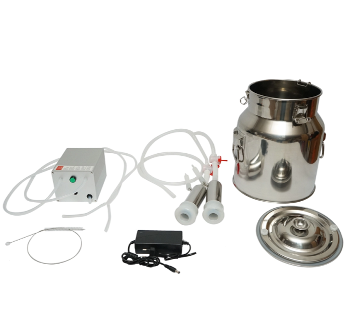 Aparat de muls 60W, 220V cu 1 post pentru vaci, bidon inox 14L (DISPL02) [2]