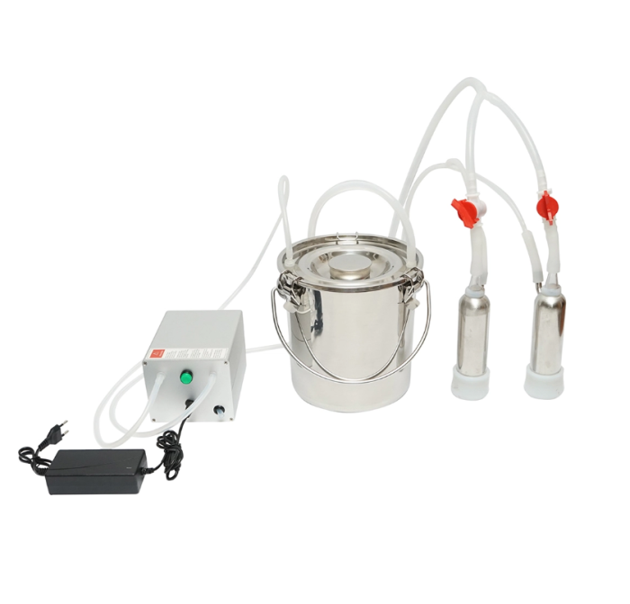Aparat de muls 60W, 220V cu 1 post pentru vaci, bidon inox 5L (DISPL01) [1]