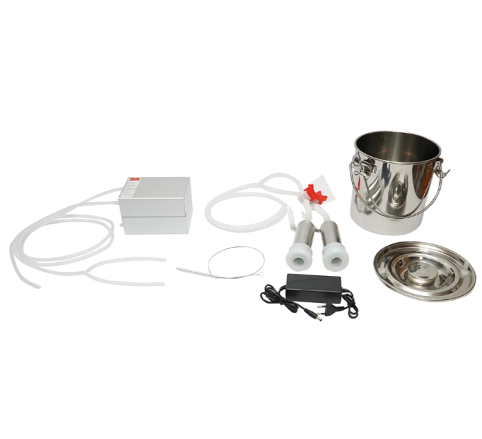 Aparat de muls 60W, 220V cu 1 post pentru vaci, bidon inox 5L (DISPL01) [2]