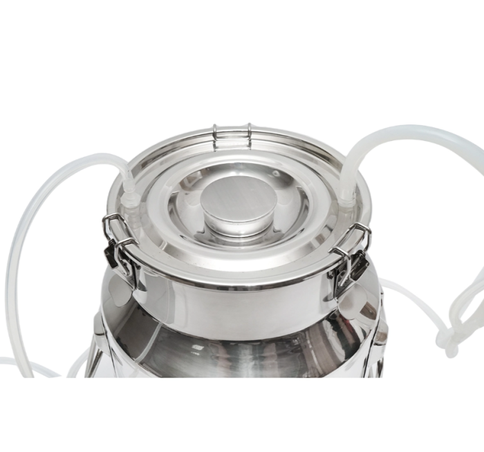 Aparat de muls 60W, 220V cu 1 post si bidon de inox 14L pentru capre si oi (DISGM17) [3]