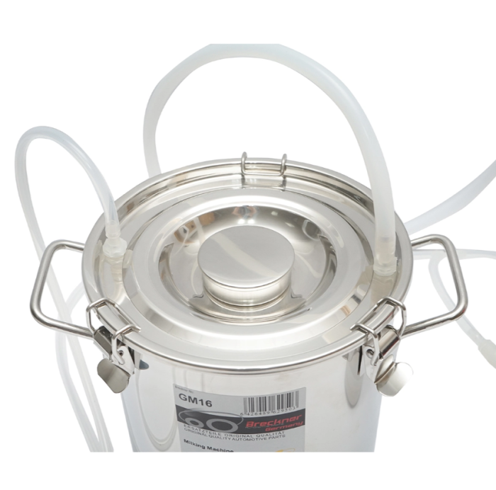 Aparat de muls cu 1 post si bidon de inox 5L pentru capre, oi (DISGM16) [2]