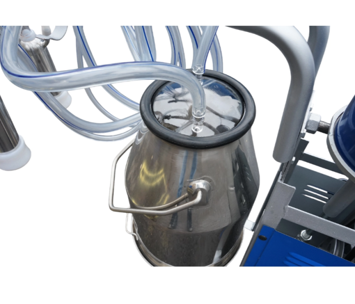 Aparat de muls vaci 1 post 550W, 220V bidon inox 25L, grup de muls cu 4 mansoane, presiune vid 40-50 kPa, pulsatii 64 cpm (DISPL03) [9]
