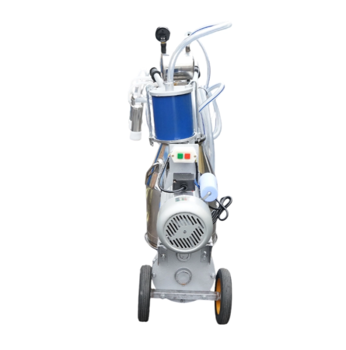 Aparat de muls vaci 1 post 550W, 220V bidon inox 25L, grup de muls cu 4 mansoane, presiune vid 40-50 kPa, pulsatii 64 cpm (DISPL03) [4]