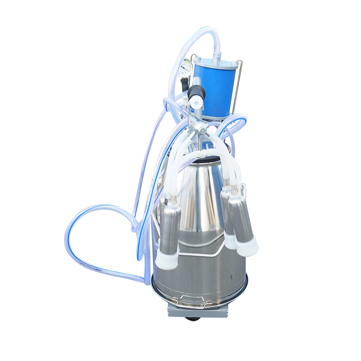 Aparat de muls vaci 1 post 550W, 220V bidon inox 25L, grup de muls cu 4 mansoane, presiune vid 45-50 kPa, pulsatii 60-80 cpm (DISPL10) [12]