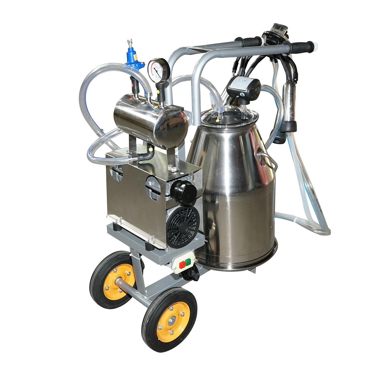 Aparat de muls vaci 1 post 650W, bidon inox 25L, grup de muls cu 4 mansoane, presiune vid 45-50 kPa, pulsatii 60-80 cpm (DISPK75) [4]