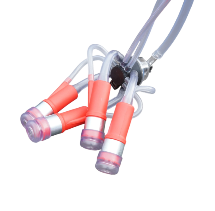 Aparat de muls vaci 2 posturi bidon 40L aluminiu cu vid in cadru (vacuum) DISDT07 (BK98081) [10]