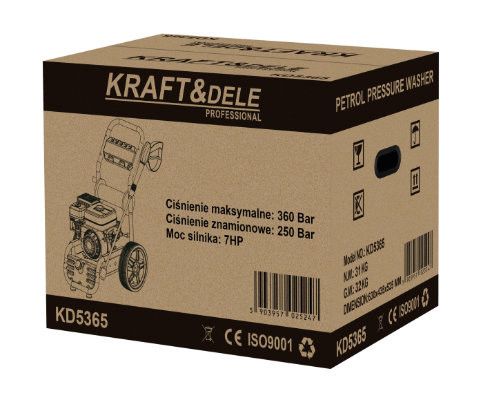 Aparat de spalat cu presiune pe benzina 7CP 360 bar (KD5365) [18]