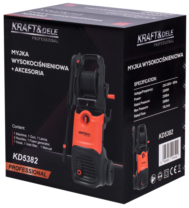 Aparat de spalat jet cu presiune, 3200 W, 280 bar 10 Lmin (KD5382) [12]