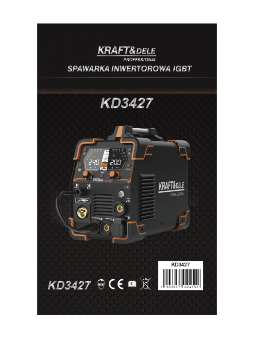 Aparat de sudura 5 in 1 cu invertor IGBT MIG MAG MMA TIG CUT 250A (KD3427) [14]