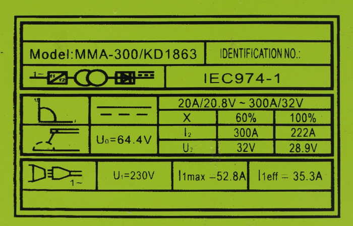 Aparat de sudură cu invertor MMA 300A (KD1863) [11]