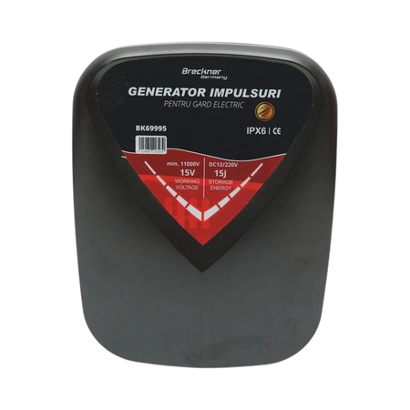 Aparat generator de impulsuri 15 Joule, 12V/220V, 100 km pentru gard electric IPX6 DISUE99 (BK69995) [2]