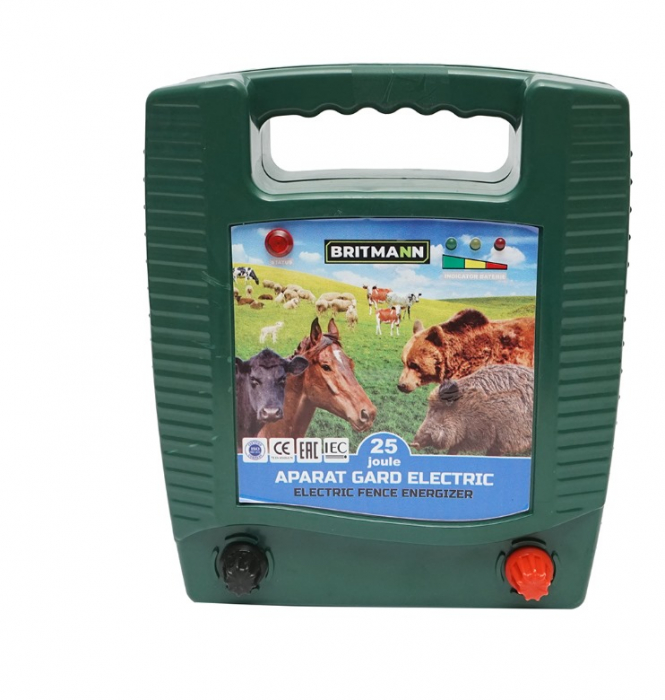 Aparat generator impulsuri 25 Joule pentru gard electric 12V 220V (BT116) [3]