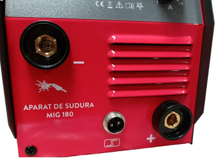 Aparat invertor de sudura MIG 180 + masca automata + sarma fara gaz electrozi (AZ-ES047+M+F) [11]