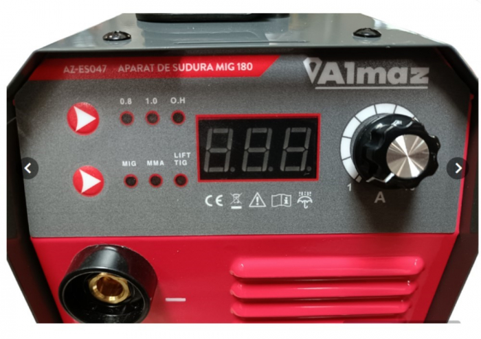 Aparat invertor de sudura MIG 180 sarma fara gaz  (AZ-ES047) [14]