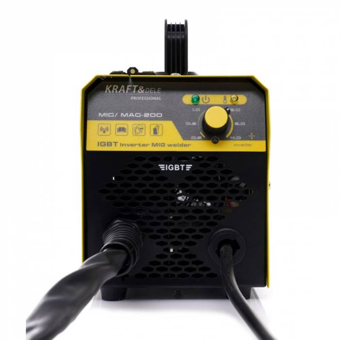 Aparat, invertor de sudura MIG 200A sarma fara gaz + masca automat + fir sudura (KD810+M+F) [11]