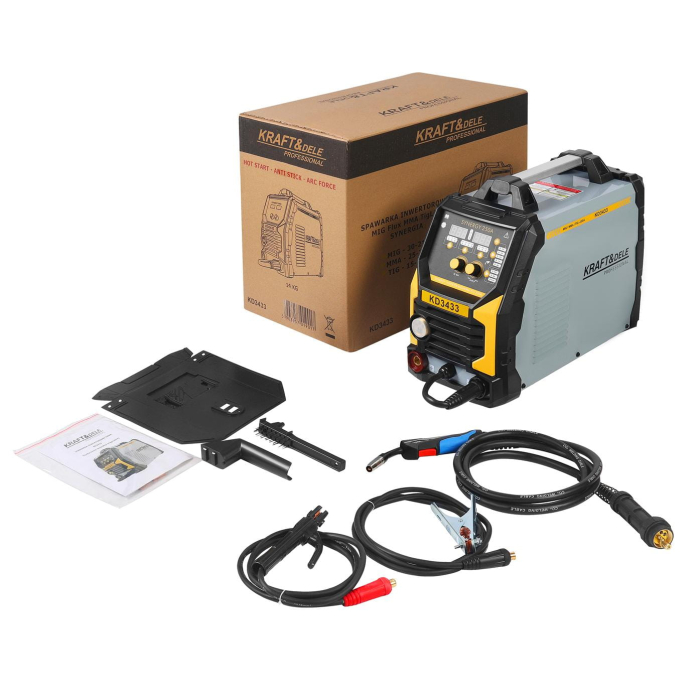 Aparat Invertor de sudura MIGMAG, MMA, Lift-TIG, 250A, 0,6-1,2mm sarma flux cu gaz sau fara CO2 (KD3433) [21]