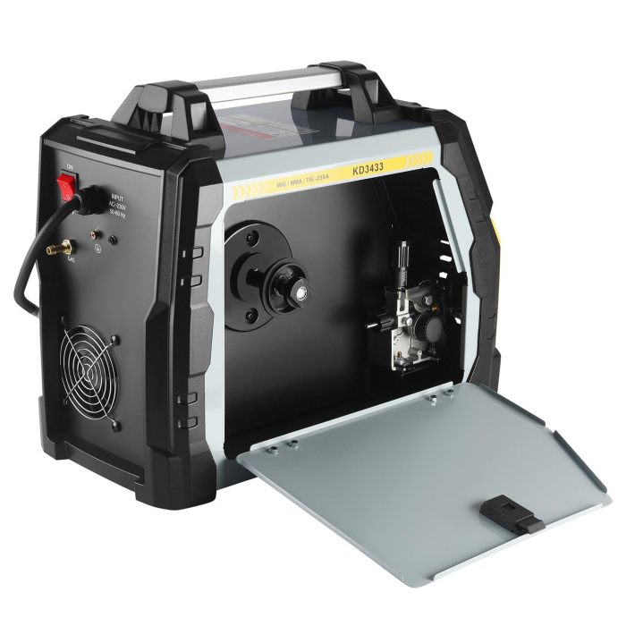 Aparat Invertor de sudura MIGMAG, MMA, Lift-TIG, 250A, 0,6-1,2mm sarma flux cu gaz sau fara CO2 (KD3433) [4]