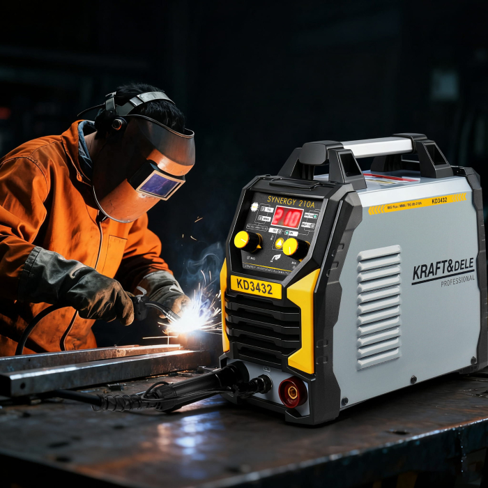 Aparat Invertor de sudura MMA, Lift-TIG, 210A, 0,6-1,2mm sarma flux (KD3432) [15]