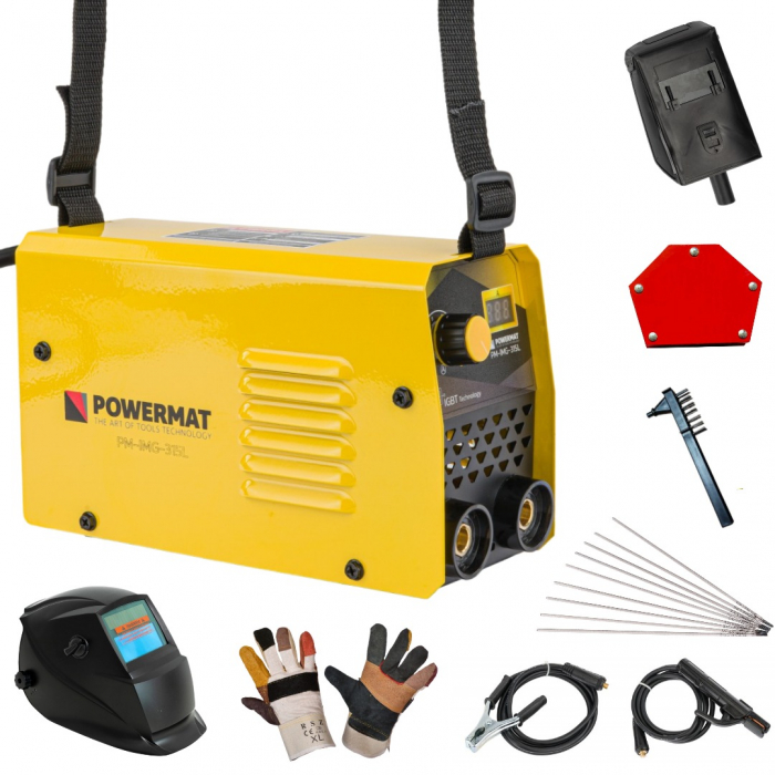 Aparat invertor sudura 315A+masca automata+palmari+magnet+electrozi (PM1241FULL) [10]