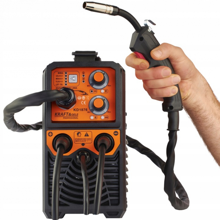 Aparat invertor sudura MIG MAG MMA 200A electrozi sarma cu- si fara gaz + accesorii (KD1876) [7]