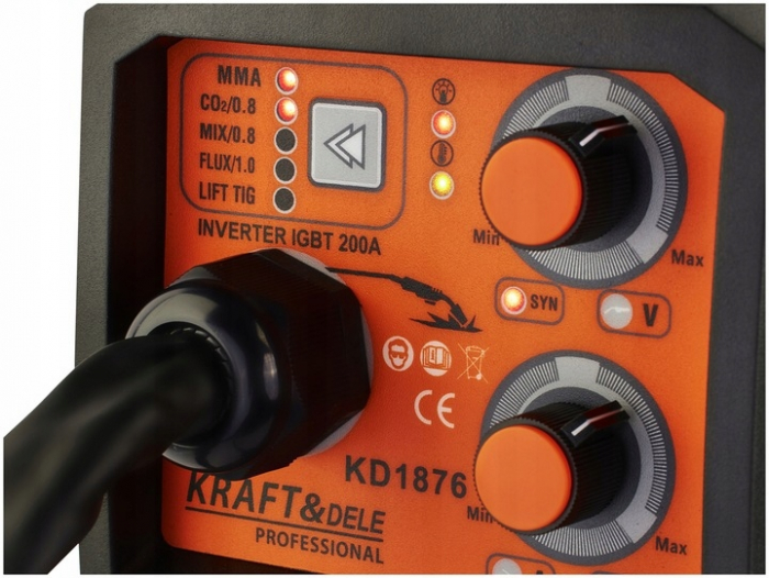 Aparat invertor sudura MIG MAG MMA 200A electrozi sarma cu- si fara gaz + accesorii (KD1876) [11]