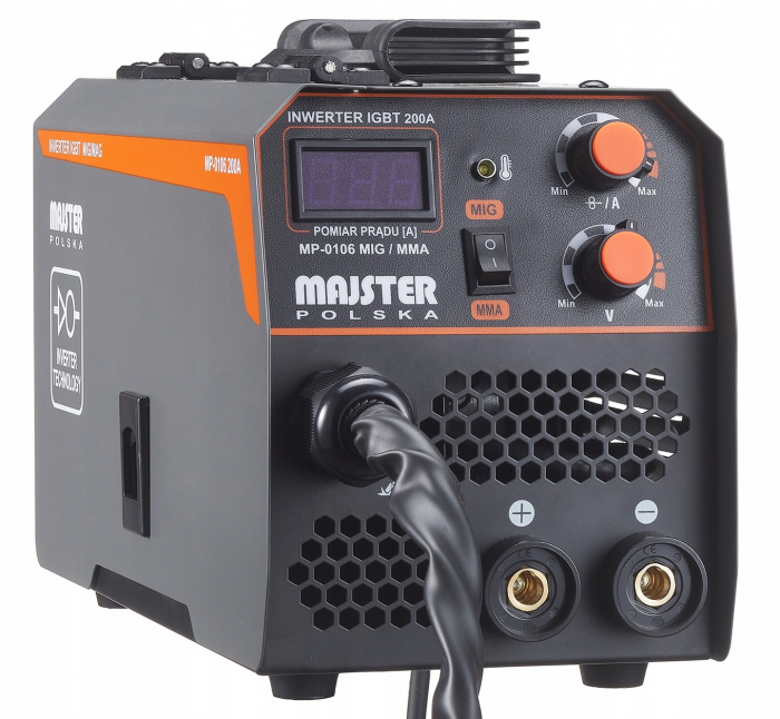Aparat invertor sudura MIG MMA 200A + 2 role sarma flux fara gaz (KD1788+2F) [12]