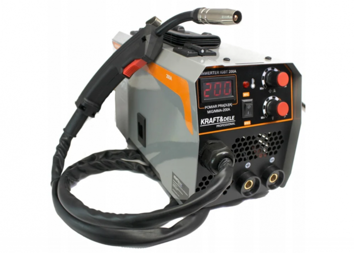 Aparat invertor sudura MIG MMA 200A electrozi sarma flux fara gaz + Masca sudura cu inchidere automata (KD1788+V75207) [2]