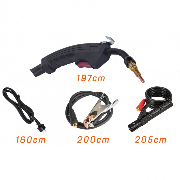 Aparat, invertor sudura MIG MMA 200A electrozi sarma flux fara gaz (PM1103) [4]