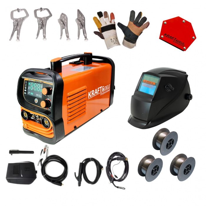 Aparat, invertor sudura MIG MMA 250A sarma flux fara gaz + kit accesorii complet(KD1875-01) [1]