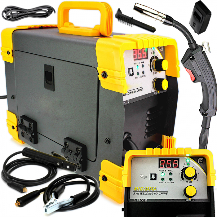 Aparat invertor sudura MIG MMA 350A + 2 role fir flux fara gaz + accesorii (SR-2008+2F) [3]