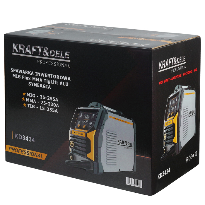 Aparat, invertor sudura MIG MMA TIG 255A sarma flux fara gaz (KD3434) [13]