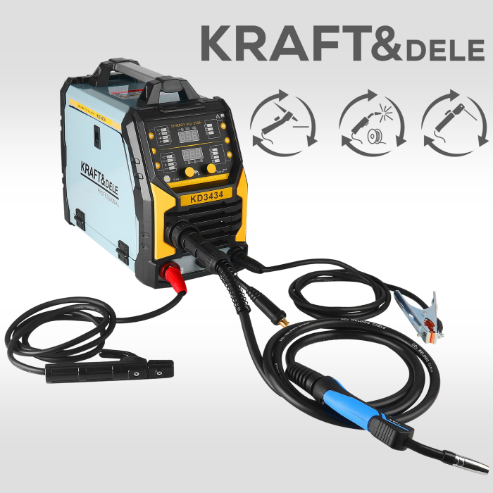 Aparat, invertor sudura MIG MMA TIG 255A sarma flux fara gaz (KD3434) [5]