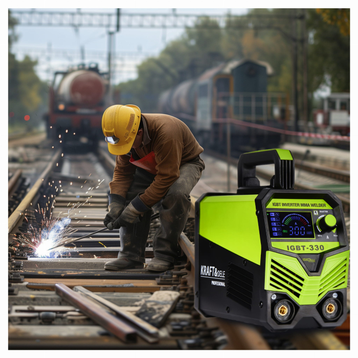 Aparat invertor sudura sudat 300 Amperi afisaj LCD + accesorii (KD1879) [11]