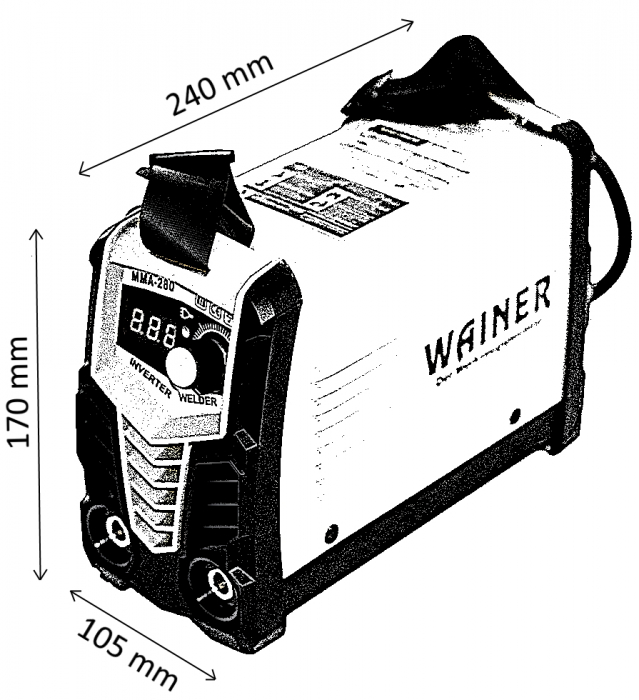 Aparat invertor sudura sudat 300Amperi + accesorii (WM3) [5]